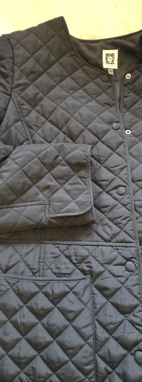 Anne Klein Black Quilted Jacket – Size L - Picture 6 of 9